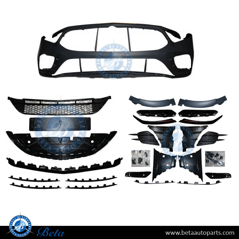 Front Bumper Assy AMG A35 with Park Assist for Mercedes A-Class W177 2019-Up models, Part Number 1778802304 Front Bumper Assy AMG A35 with Park Assist for Mercedes A-Class W177 2019-Up models, Part Number 1778802304